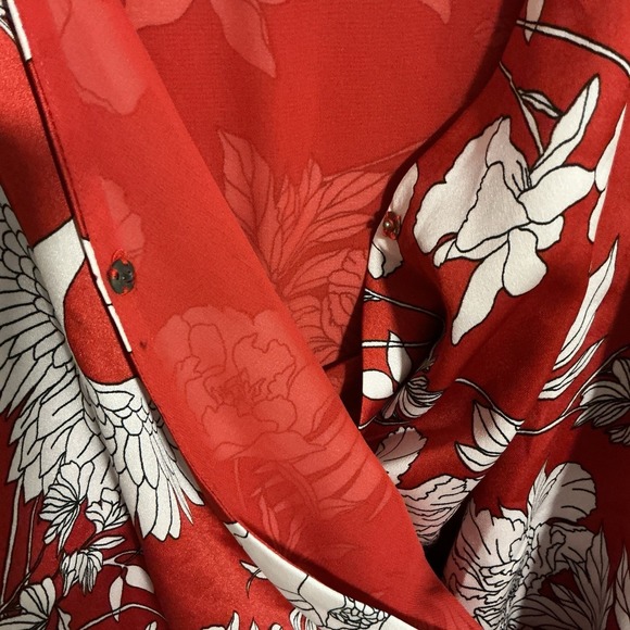 Express Women's LOT (1) Floral Thong Bodysuit & (1) Halter Coral Blouse Sz Small - Picture 7 of 16